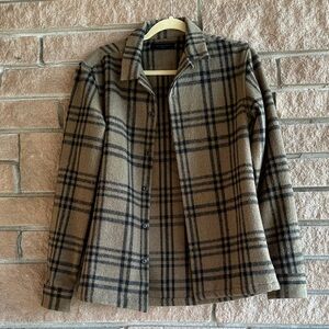 Men’s AllSaints Plaid Shirt Jacket (Shacket) | Brown & Black | Size Small